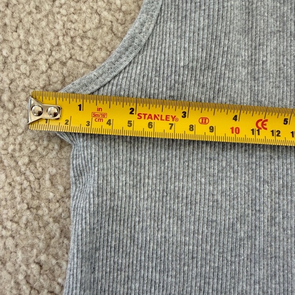 True Religion Men's Grey Ribbed Tank - Size L - Picture 8 of 8